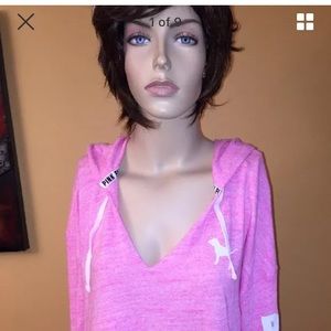 COPY - Victorias Secret Pink lightweight hoodie in Pink